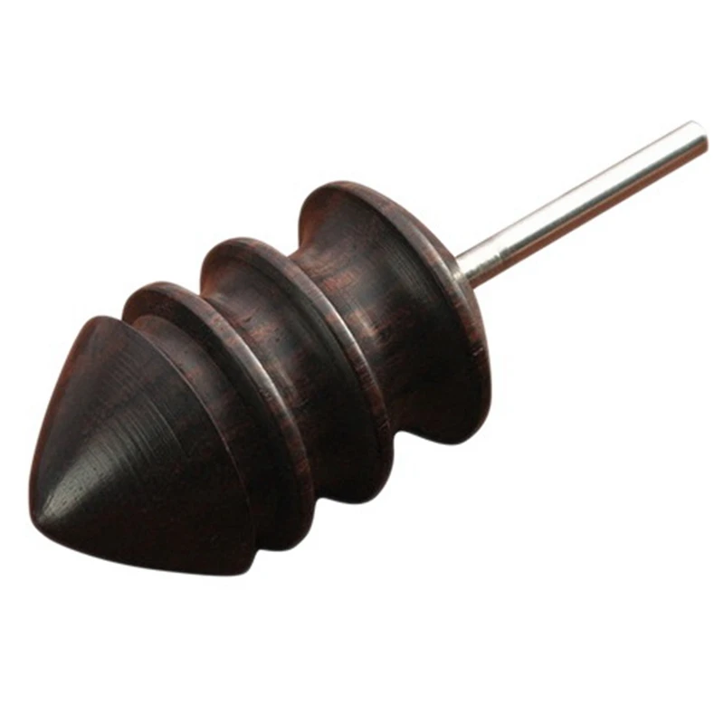 Leather Burnisher Bits Rotary Tool Pointed Tip Made of Solid Tropical Sandalwood Create Smooth Clean Edges, length 65mm