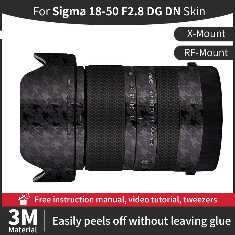 

For Sigma 18 50mm Canon Skin Sigma 18-50mm F2.8 DG DN For X-Mount RF-Mount Lens Skin Anti-scratch Lens Sticker protective film