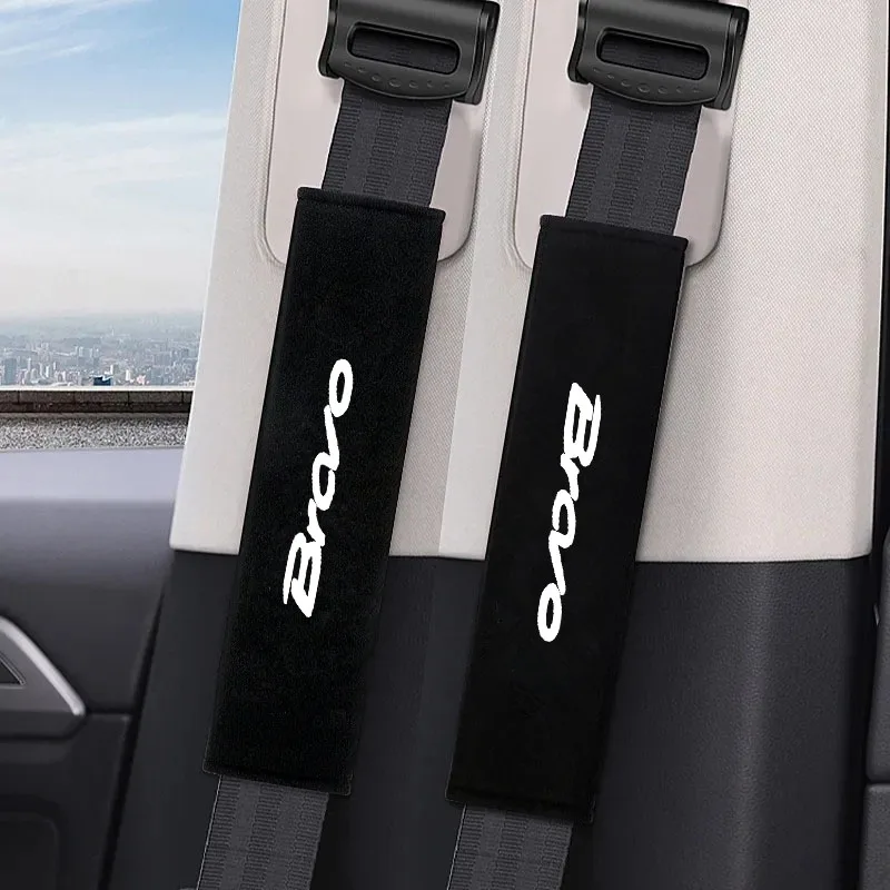 2Pcs Adjustable Car Safety Belt Cover, Seat Belt Shoulder Covers, Car Shoulder Protector Pad for Bravo Auto Accessories