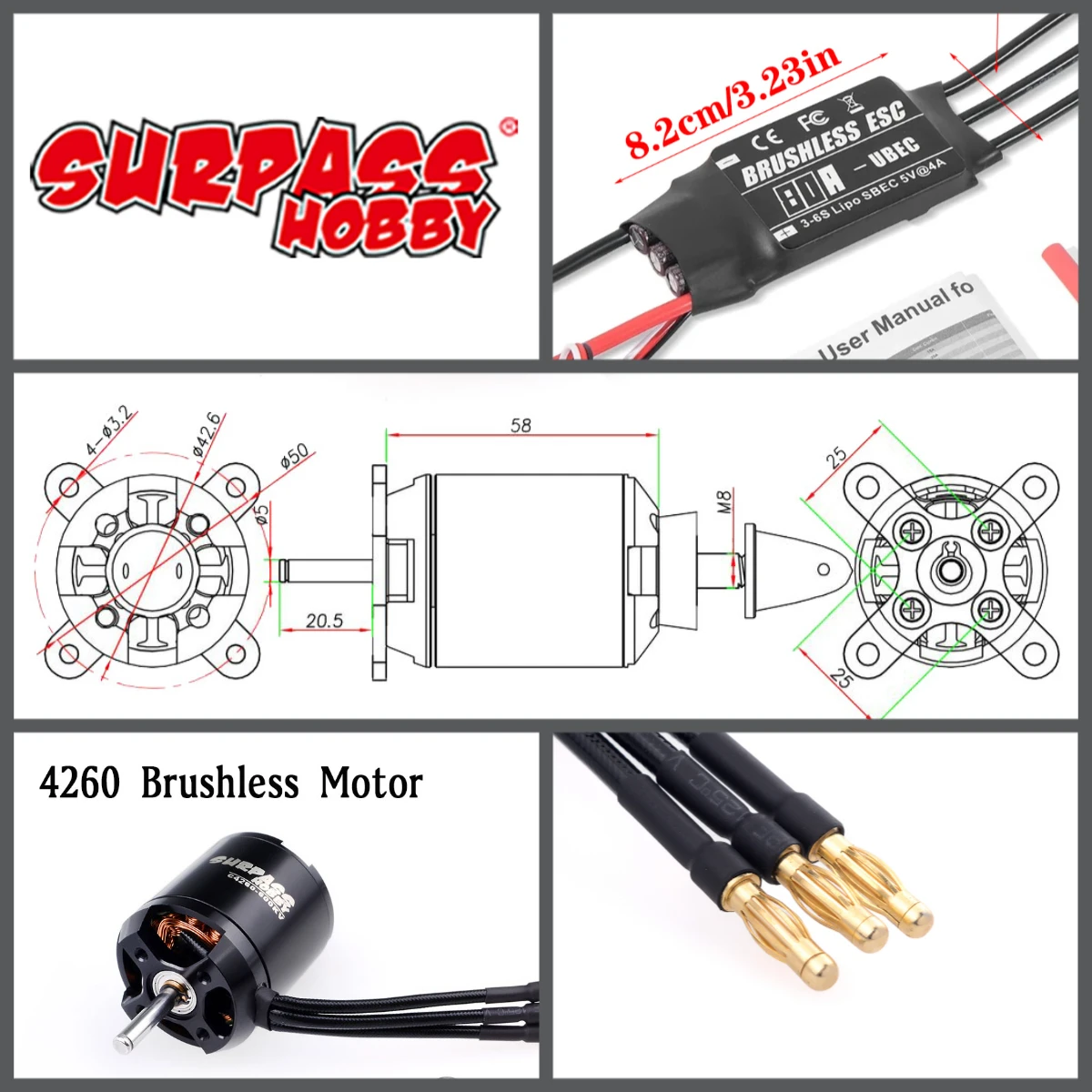 surpass-hobby-4260-600kv-710kv-motore-brushless-80a-esc-combo-per-rc-ad-ala-fissa-airpalne-aerei-drone-multicotteri-accessori
