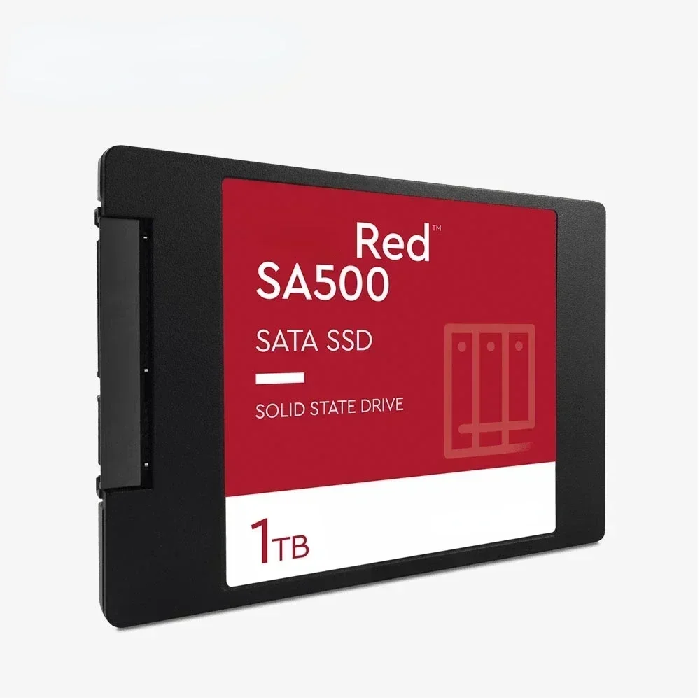 Оригинальный красный твердотельный накопитель SA500 NAS, SSD SATA III 3D NAND 6 Гб/с, 2,5 дюйма, 1 ТБ, стандартный жесткий диск для ПК Loptop 2024