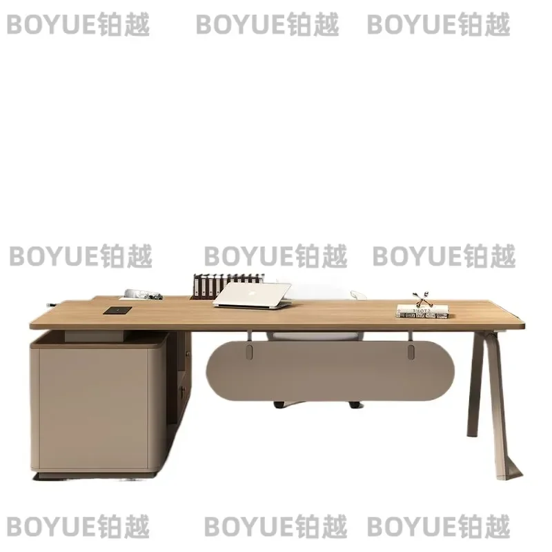 for Simple Modern Boss Office Desk and Chair Combination Single Office Furniture Table Large Desk Supervisor Table Manager