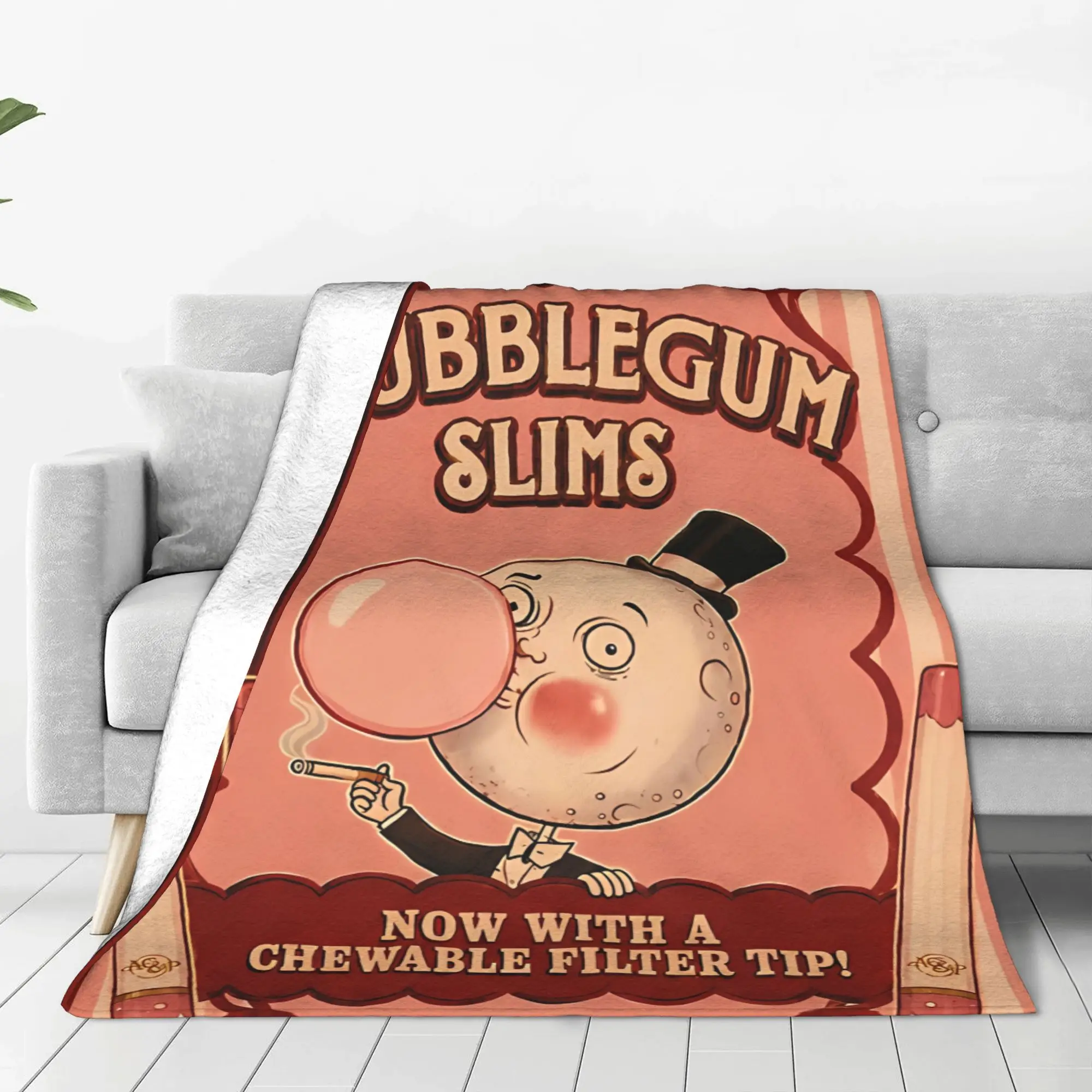 1PC Home Cutecore Bubblegum Slims The Outer Worlds Blanket Super Cosy Plush Home Living Room Sofa Halloween