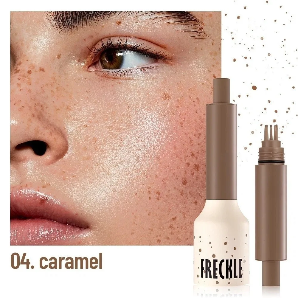 Waterproof Temporary Freckles Stamp Pen 5-Point Sweatproof Fake Freckles Marker Quick Dry Light Coverage Faux Freckle Pen