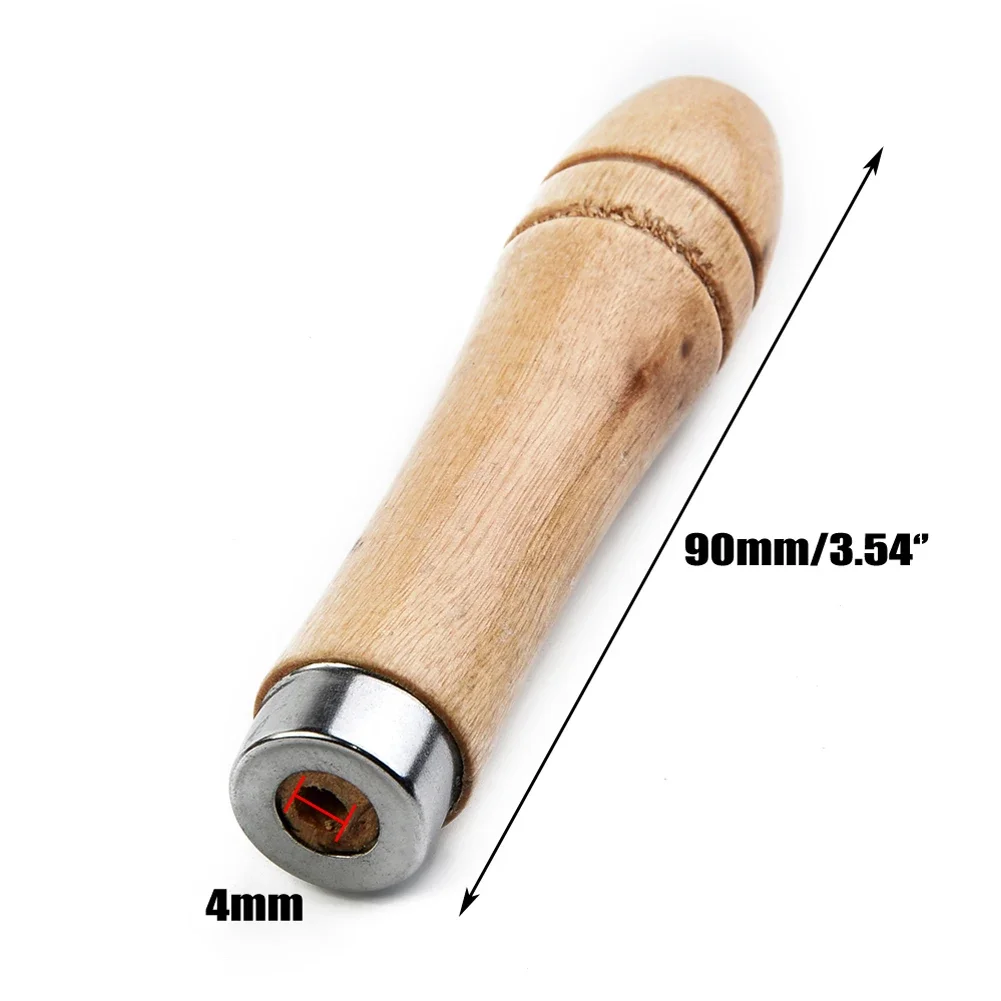 Imagem -02 - Substituição de Madeira do Punho do Arquivo Colar Forte do Metal para o Ofício do Arquivo Acessórios das Ferramentas Manuais do Woodworking 9cm 10 Pcs