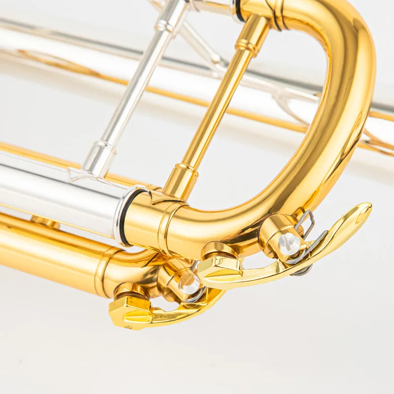 New Arrival Bb Trumpet TR-197GS Silver Plated Trumpet Small Brass Musical Instrument Trompeta Professional High Grade.