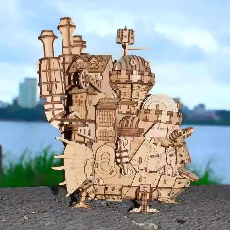 クリエイティブキャッスルテーマ-3d-木製パズル木製モデルキット-diy-おもちゃ家の装飾挑戦的な子供大人のための最高のギフト