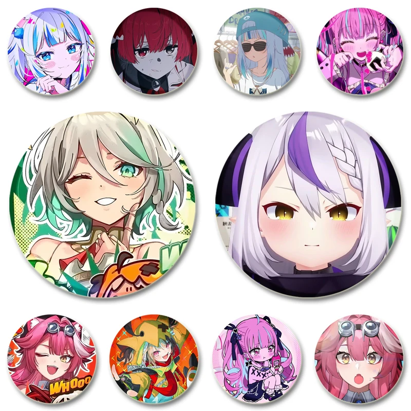 

Houshou Marine,Tsunomaki Watame,Hoshimachi Suisei,Minato Aqua Badge Singer Cosplay Cartoon Figure Enamel Pins for Backpack Gifts