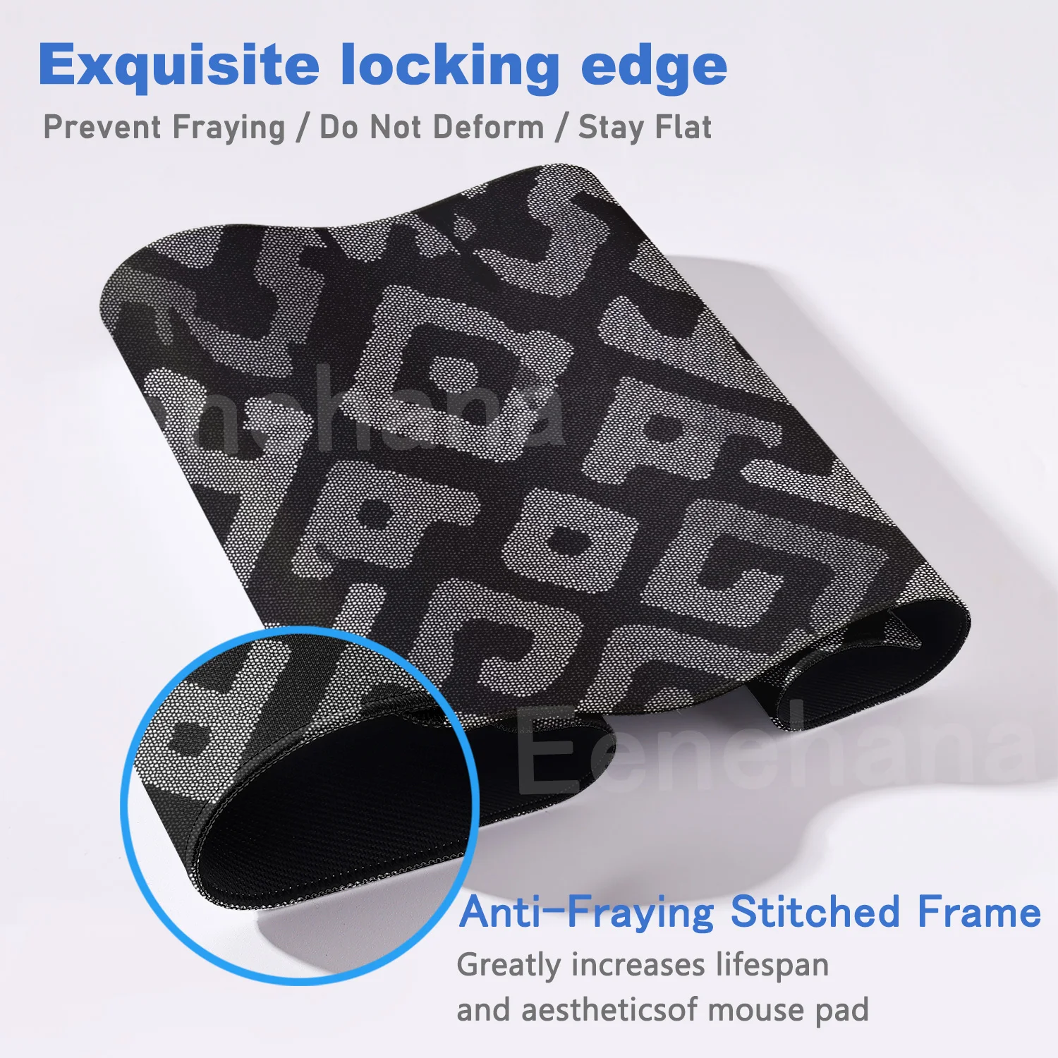 Fluid Minimalist Style Desktop Black Mouse Pad XXLGamer Rubber Pc Gaming Keyboard Expansion Pad Liquid Office Accessories Carpet