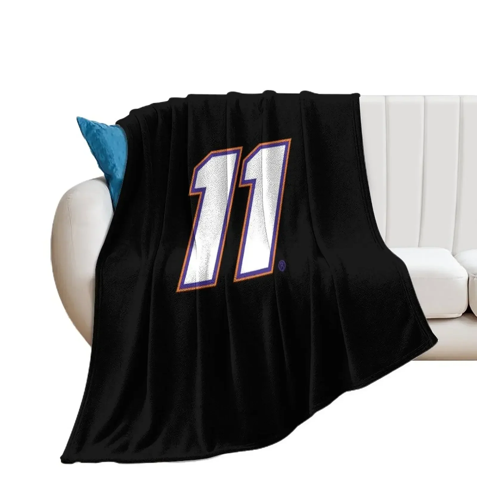 The 11 Denny Hamlin Throw Blanket Multi-Purpose halloween Quilt Luxury Designer Blankets