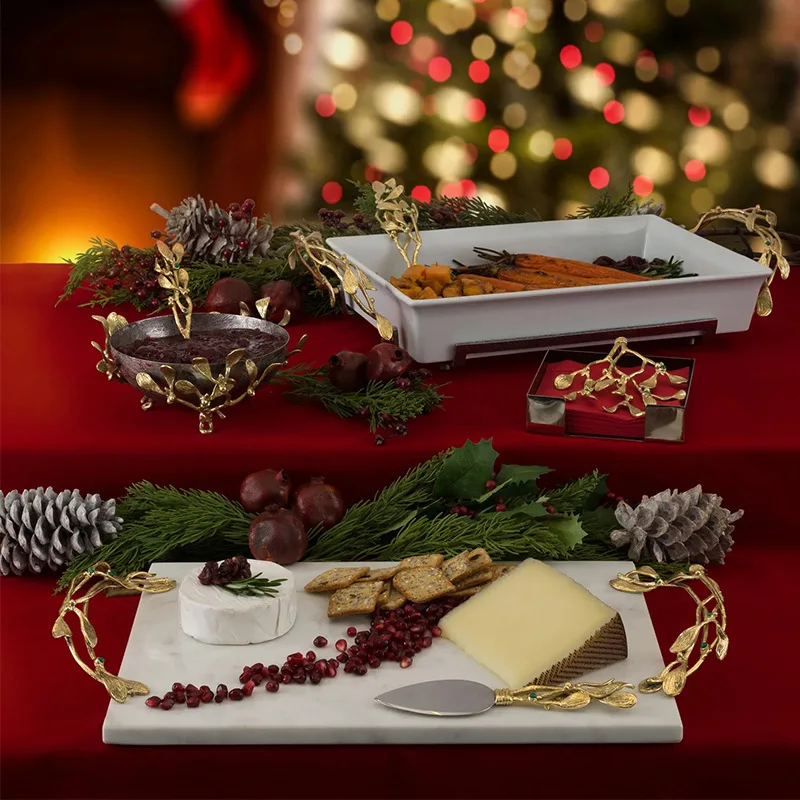 버터플라이 은행나무 홈 레스토랑 식사 트레이 라이트 럭셔리 레트로 선물