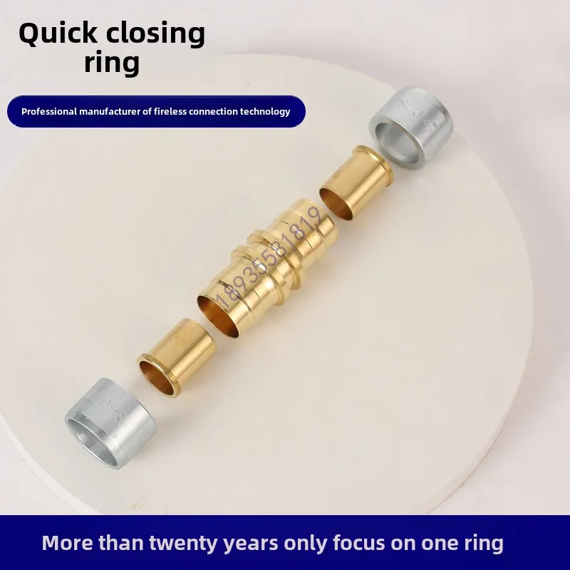 1 peça ar condicionado tubo de cobre e alumínio conector sem fogo anel composto de refrigeração junta sem soldagem