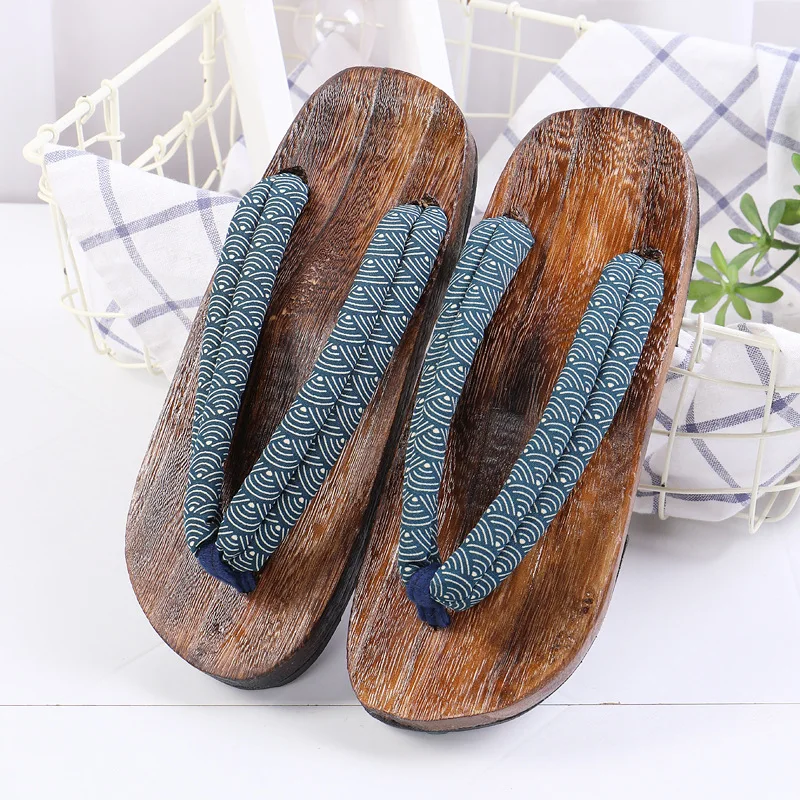 

2026 New Summer Men's Japanese Geta Paulownia Wood Thong Flip Flops Lightweight Comfortable Casual Daily Wear Sandals