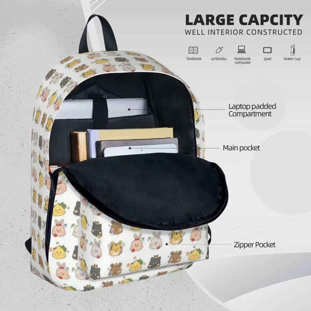 Oneus x Prinzessin Rucksäcke große Kapazität Studenten buch Tasche Umhängetasche Laptop Rucksack Reise Rucksack Kinder Schult asche