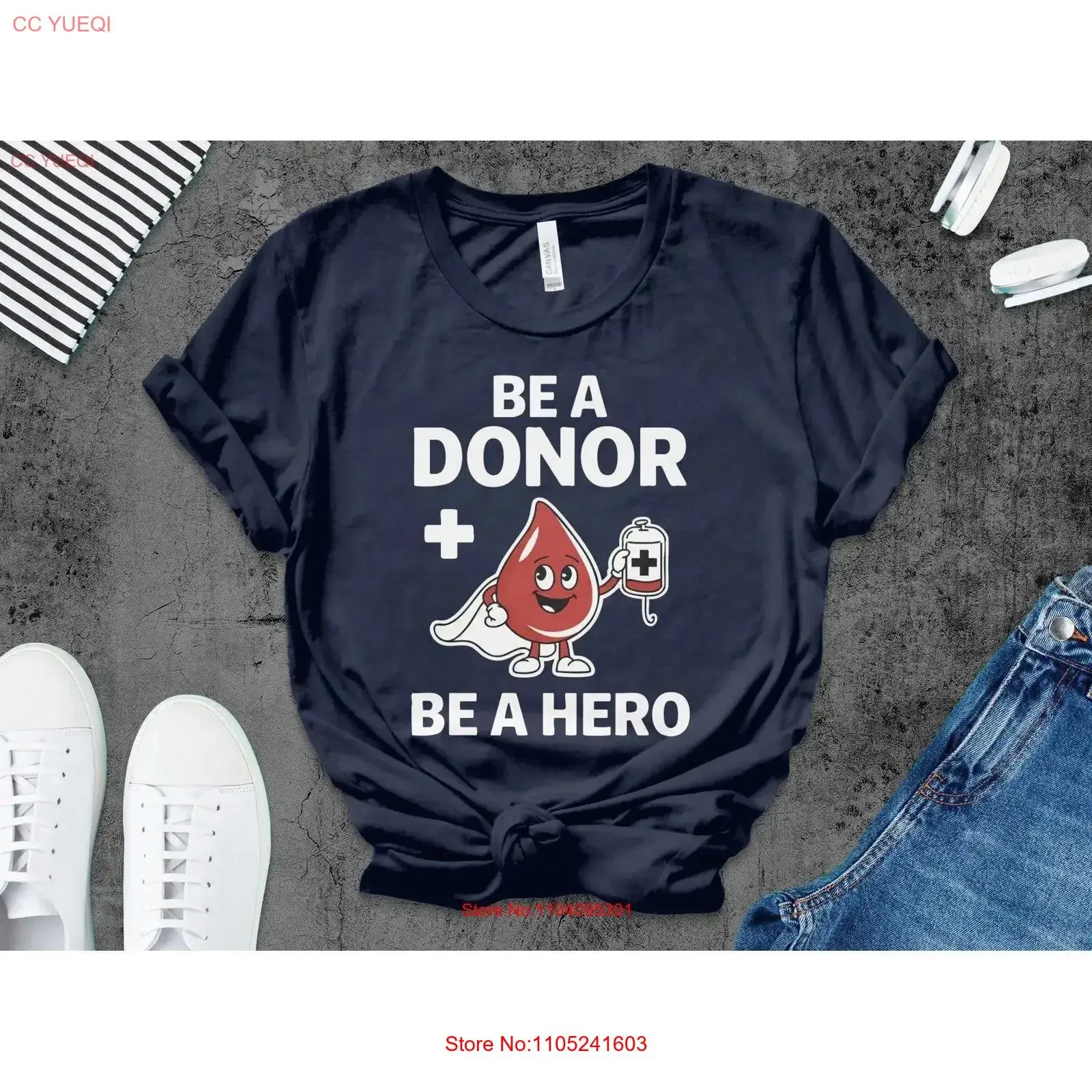 Funny BLOOD DONATION SHIRT for Her Him Be a Donor Hero T Cartoon Drop Heroic Drive vintage Washed designer clothes fashion