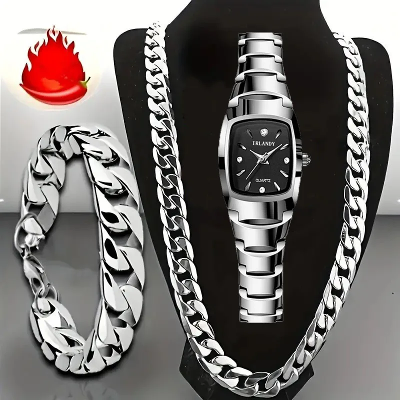 3Pcs Women's Fashionable Romantic Retro Watch Set, Perfect For Valentine's Day, Halloween, Teachers' Day And Anniversary