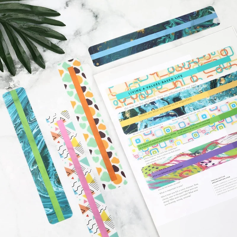 32 ชิ้น Guided Reading Strips สําหรับเด็ก, Dyslexia อ่านแถบ Highlighter Dyslexia อ่านไม้บรรทัดเน้นบุ๊คมาร์ค