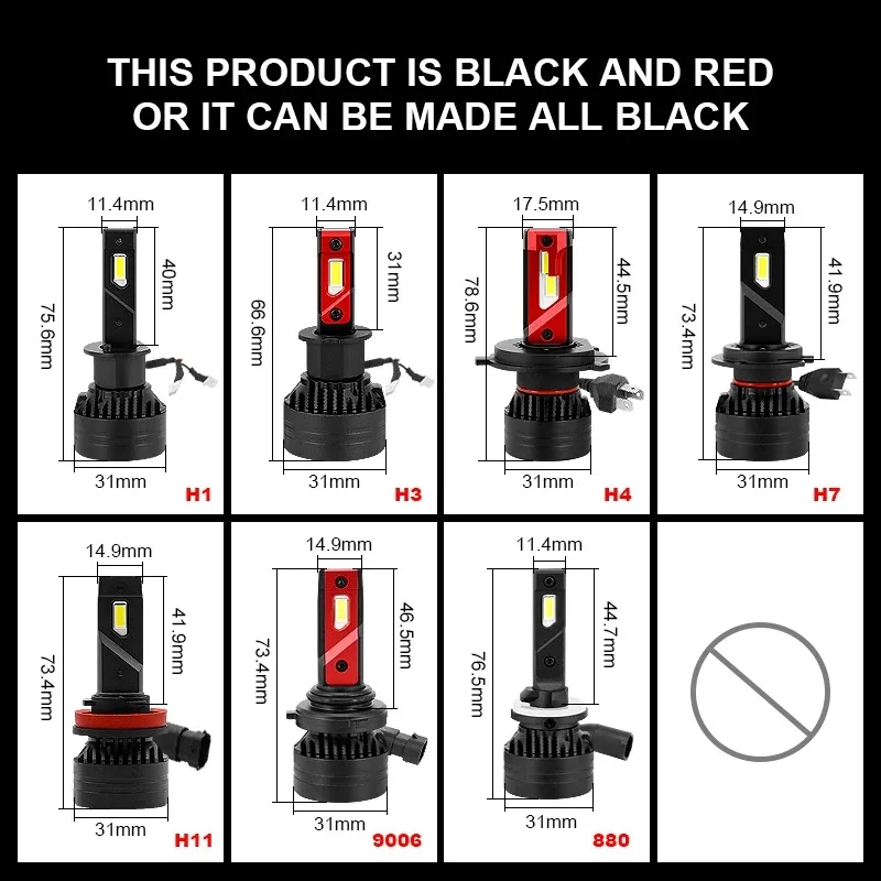 F3 led 90W H4 H7 h4 H8 H11 h13 fari a LED per auto lampadina fendinebbia H7 H11 H8 9005 9006 H1 880 Kit fari a LED per auto