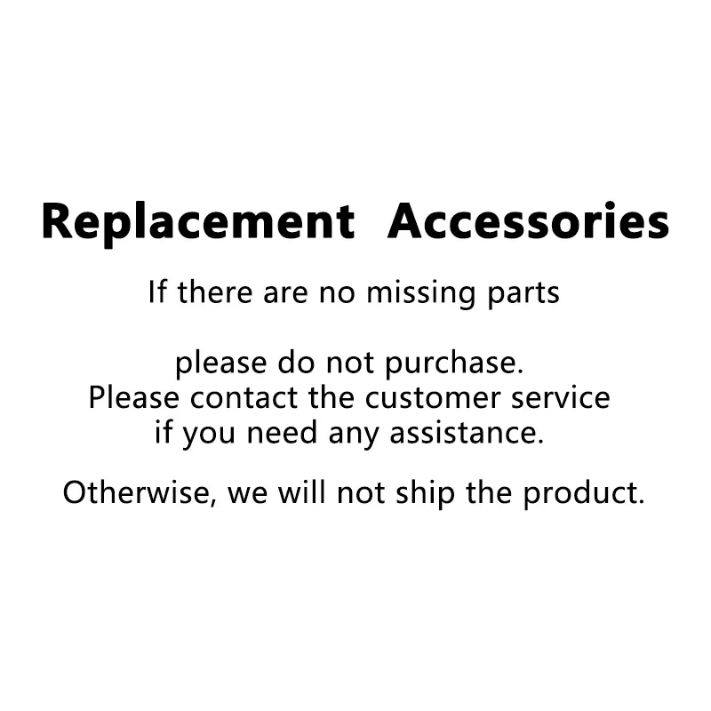Сменные аксессуары. Пожалуйста, свяжитесь со службой поддержки клиентов, если вам нужен любой помощи. В противном случае мы не отправим товар