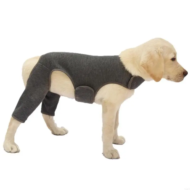 Dog Elbow Brace Sleeve for Injured Limb Promotes Comfort Rear Leg Wrap X3UC