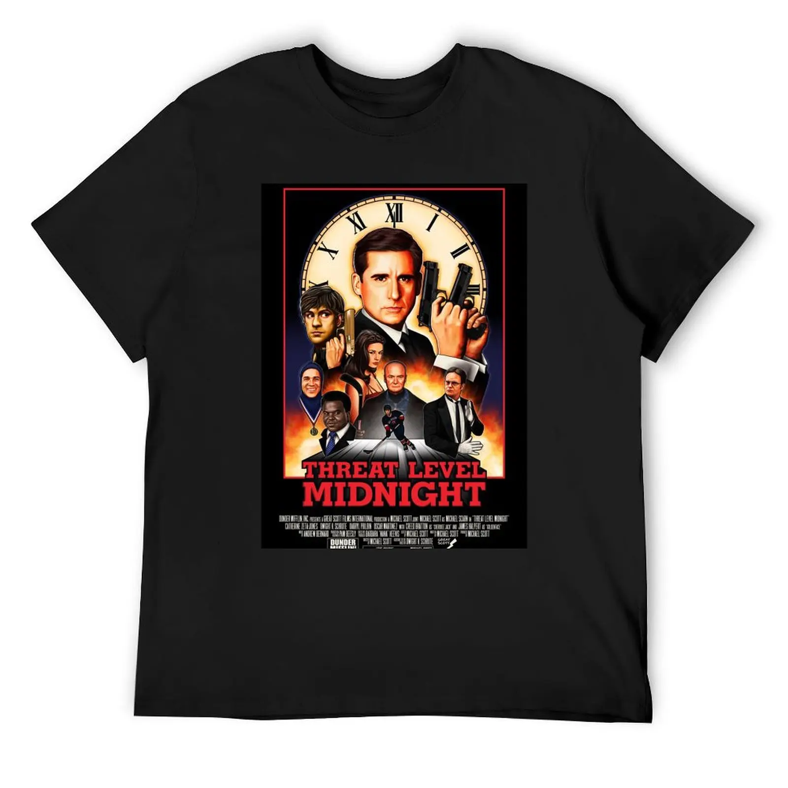 

Threat Level Midnight T-Shirt clothes quick drying summer tops anime fitted t shirts for men