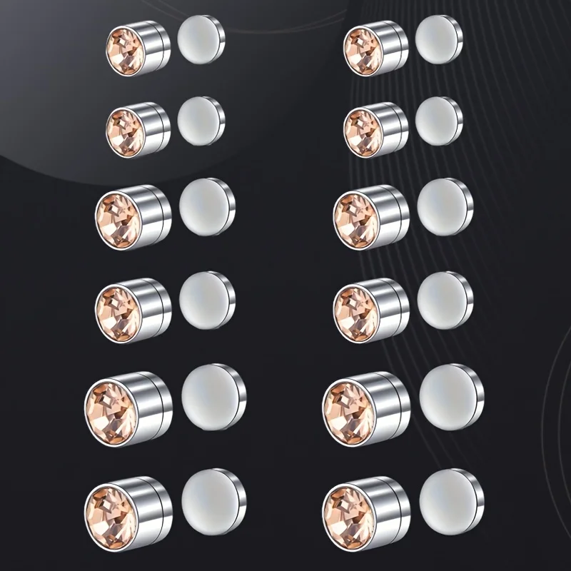 12pcs Dopamine-colored Ear And Nose Clip Set