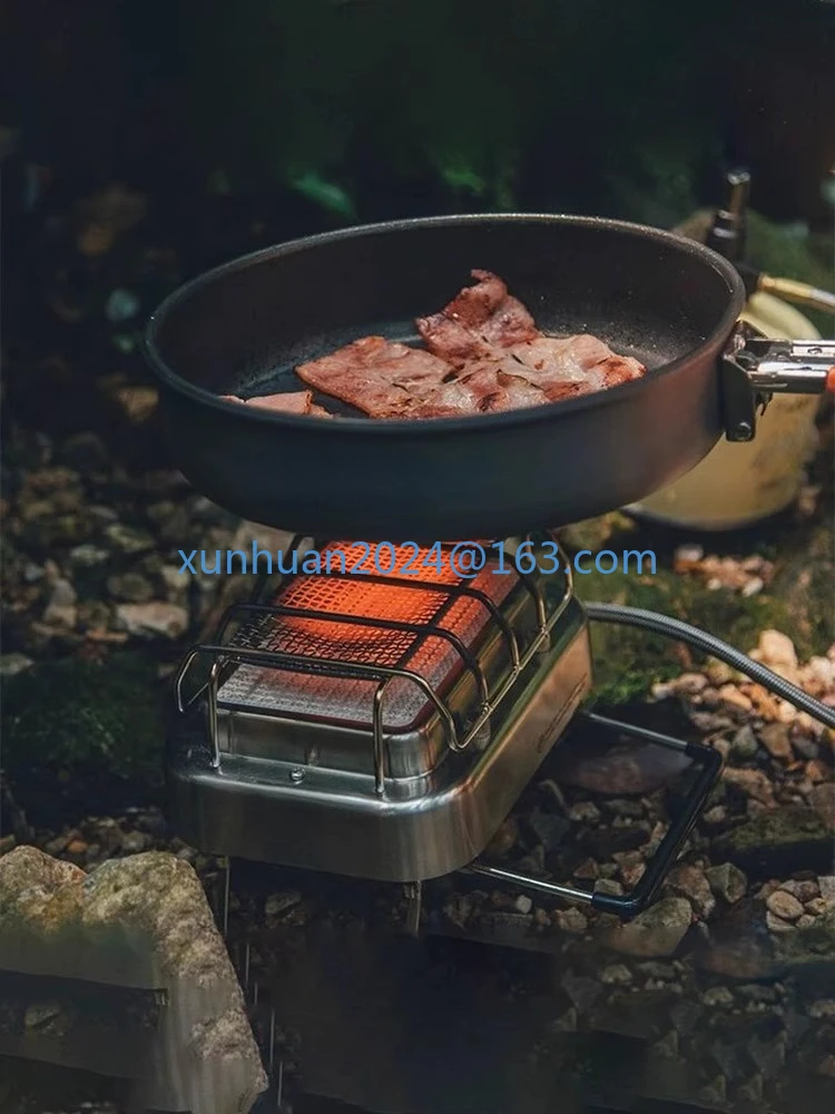 Imagem -03 - Fornalha Portátil de Radiação Infravermelha Multifuncional Camping Gás Burner Split tipo Burner 1800w