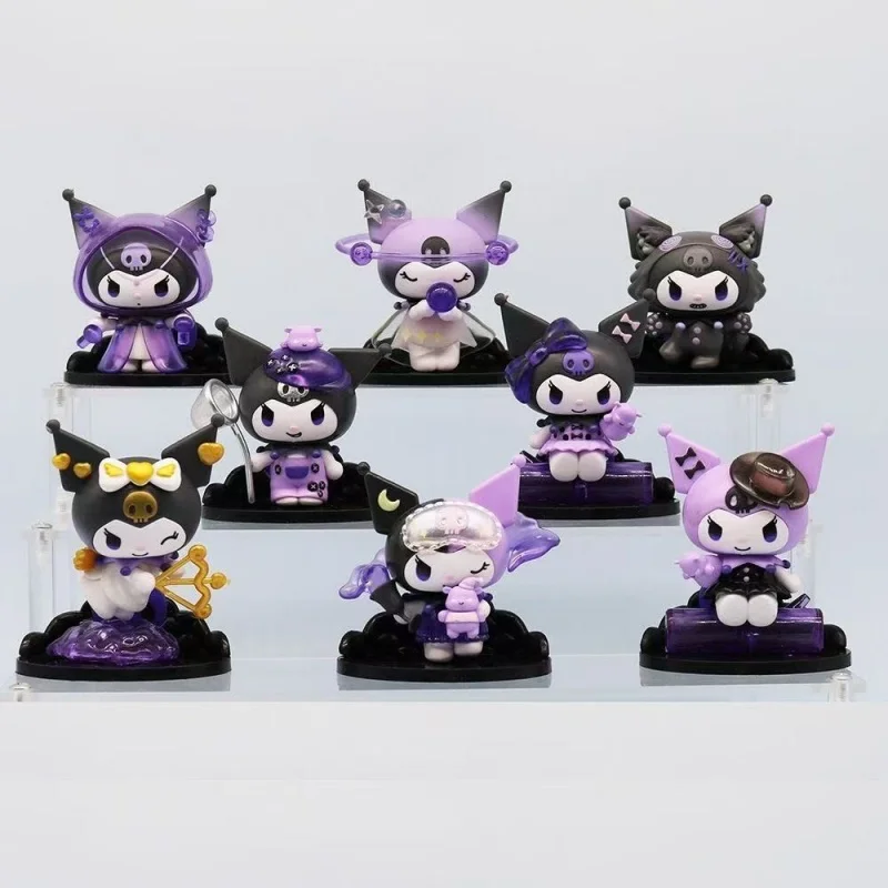 Sanrio Kuromi boîte aveugle loup-garou série tuer figurine poupées figurines d'anime sac Surprise modèle mignon Fans Collection jouet