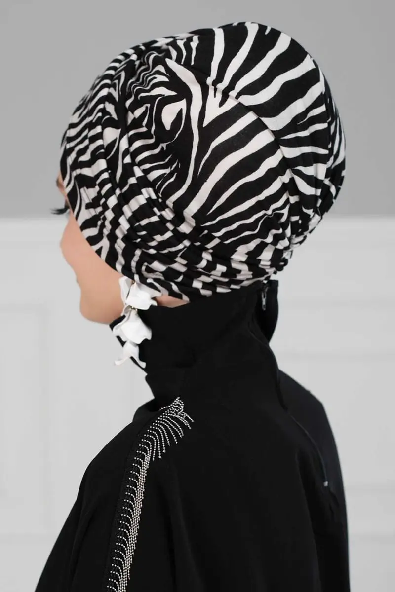 Hijab osso zebra modelado
