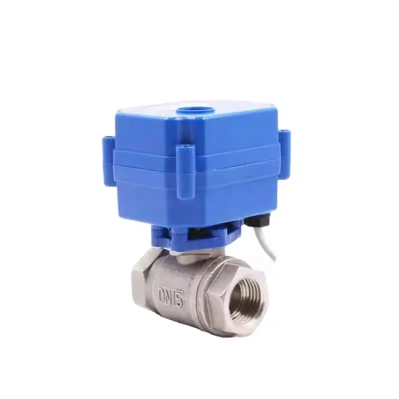 DC12V~24V Electric Actuator 2-Way Stainless Steel Ball Valve 3/8