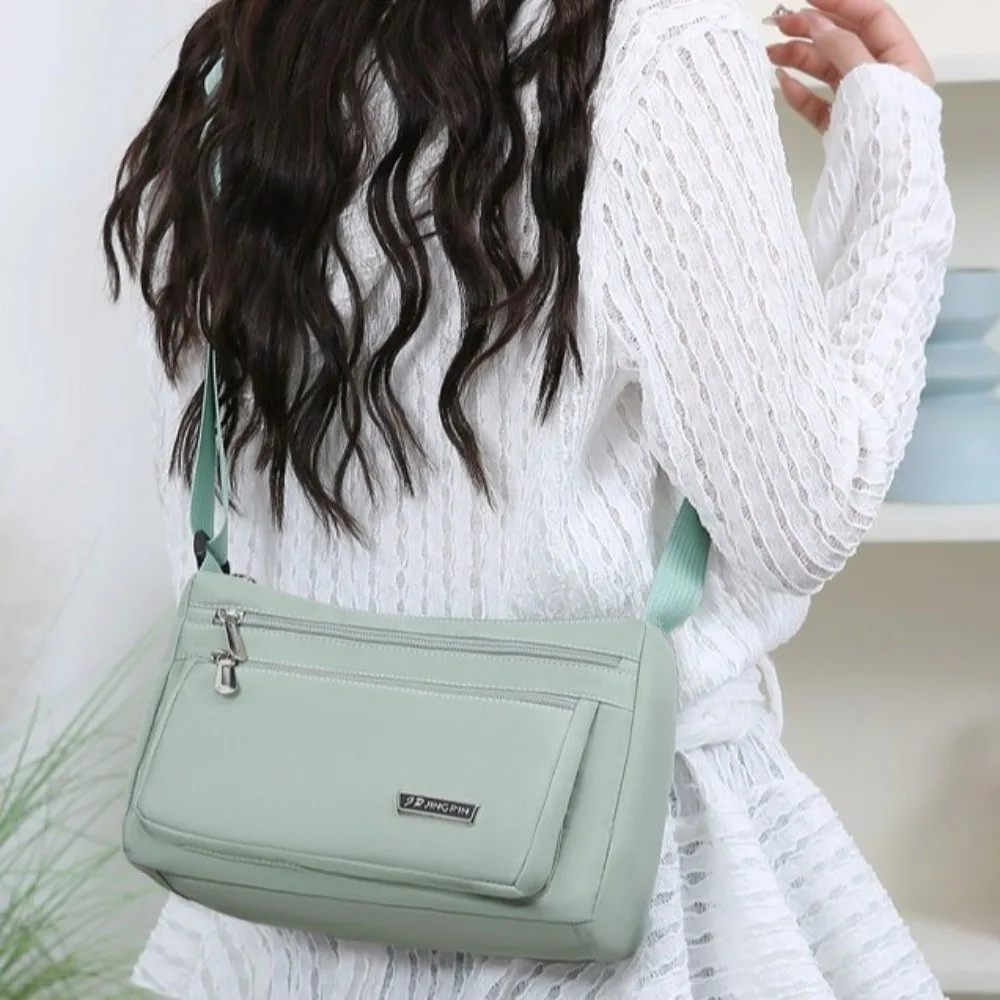 Multi-Layer Multiple Compartments Crossbody Bag Lightweight Waterproof Shoulder Messenger Bag Large Capacity Multi-Functional