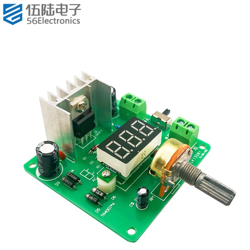 LM317 Adjustable DC Regulated Power Supply DIY Kit Electronic Manufacturing Assembly and Soldering Spare Parts