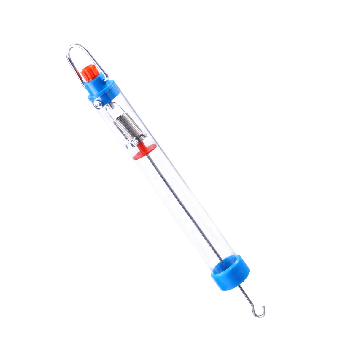 

Practical Spring Scale 25N 2500g Mechanical Dynamometer Force Gauge Gram Weighing Hanging Balance Stainless Hook Clear