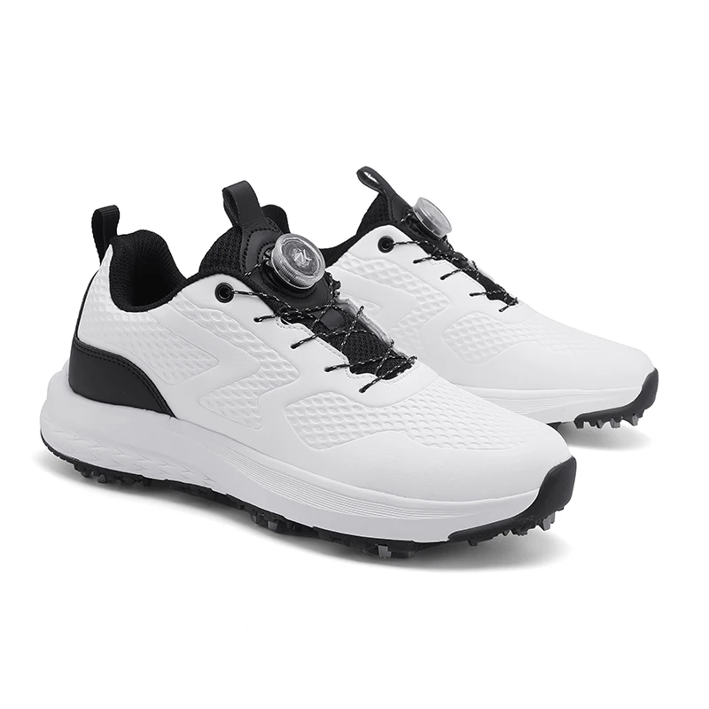 

2025 Summer New Unisex Golf Shoes Sports Training Men's Sneakers Outdoor Lawn Breathable Waterproof Spiked for Golfers