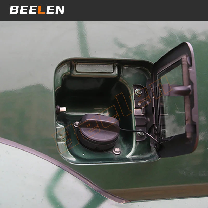 Car Fuel Tank Cover For Suzuki Jimny JB64 JB74W 2019 2026 Transparent Steel Replacement Fuel Filler Tank Gas Cap Accessories