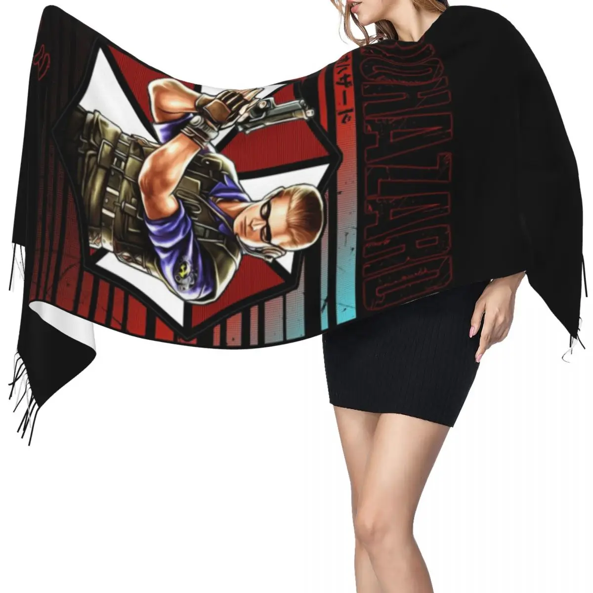 

Шарф Albert Wesker, шарфы с кисточками для женщин, мягкие теплые шали и накидки, большая осенне-зимняя шаль