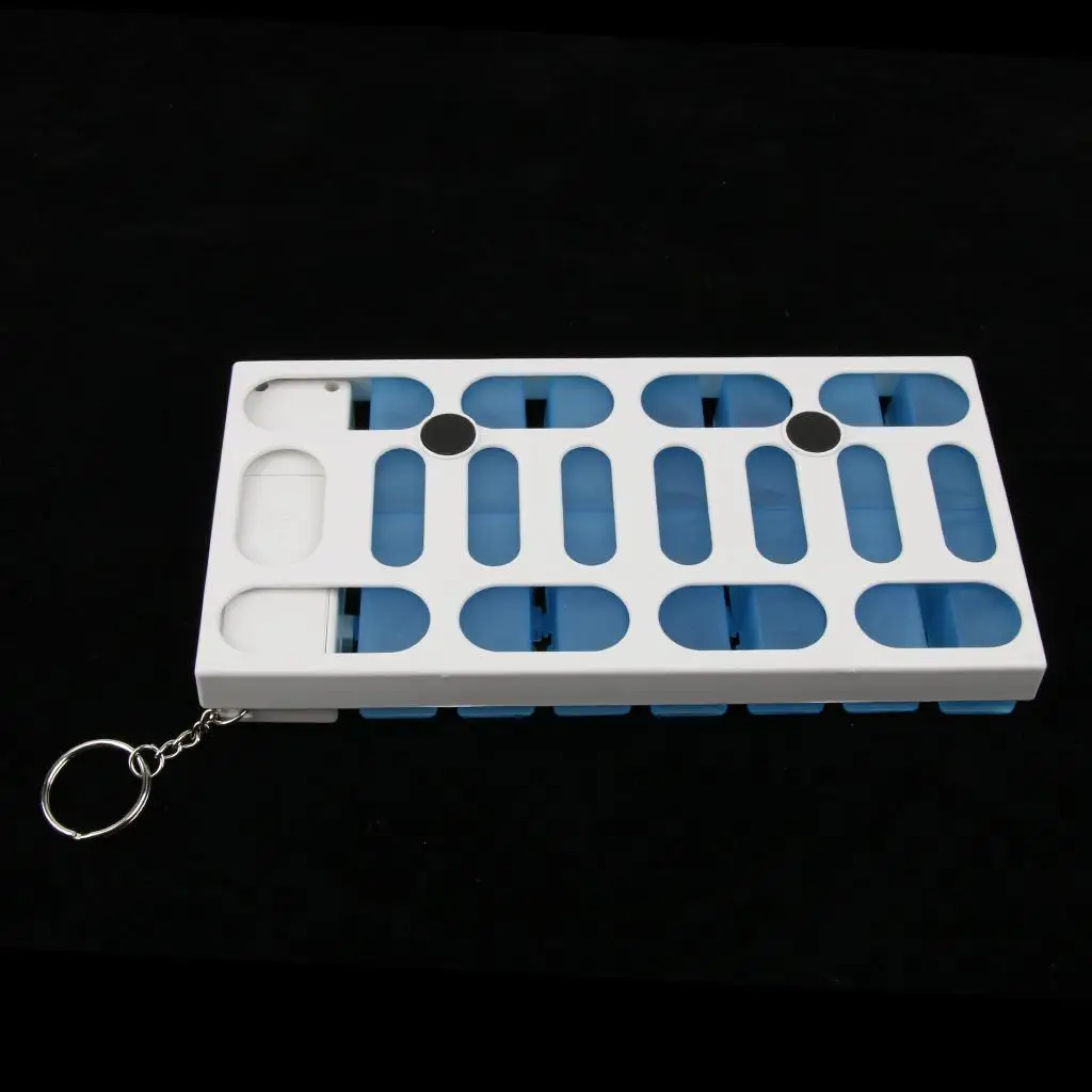 Daily Pill Organizer Electronic Case Portable Medicine Storage Box 4 Compartments Weekly Reminder for Caregivers