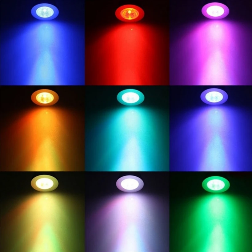 Imagem -03 - Lâmpada Led Rgb para Casa 5w Gu10 E27 E14 Mr16 B22 16mudança de Cor 85265v com Controle Remoto ir