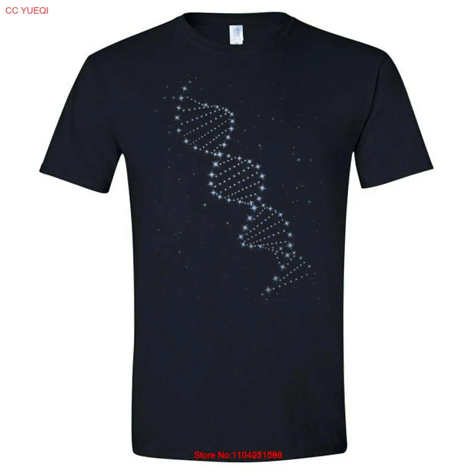 DNA Double Helix Shirt Space Science Astronomy Celestial Zodiac Astrology Tee