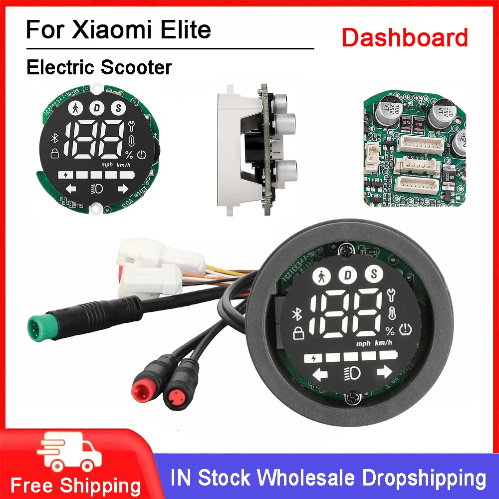 Original-Digitaldisplay für Elektroroller Xiaomi Elite Scooter 20-25 km/h, Ersatzteil für Display-Leiterplatte