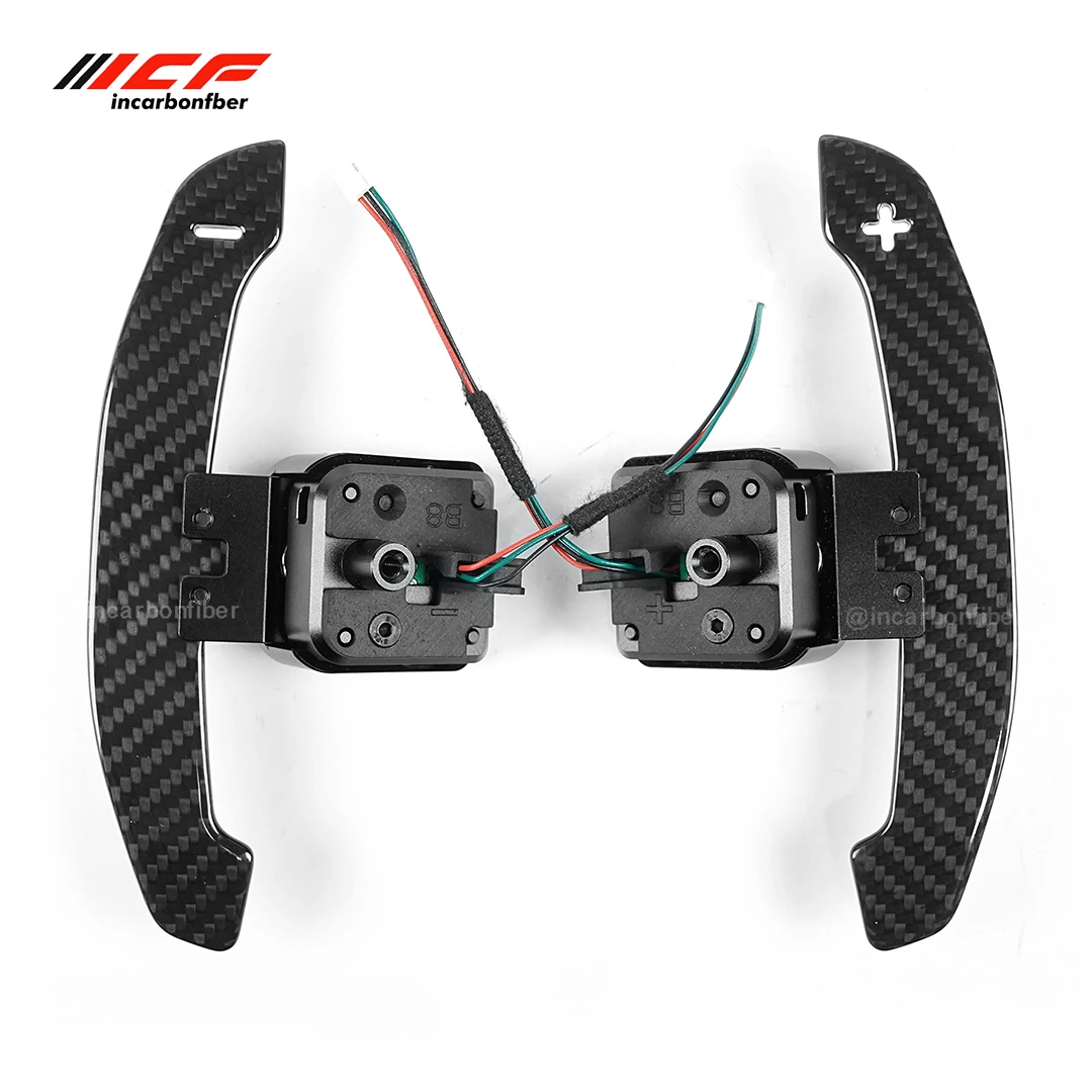 

ICF Real Carbon Fiber Magnetic Paddle Shifters For Audi B8 B8.5 A Series Q Series S Series RS Series Steering Wheel Paddles Shif