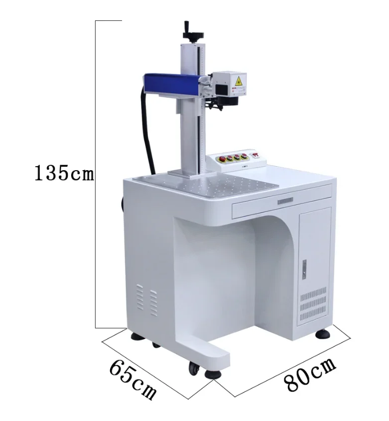 

EZCAD Control System 30W Fiber Marking Machine Multi-Material Metal Supports AI LAS DXF Formats Gantry Type