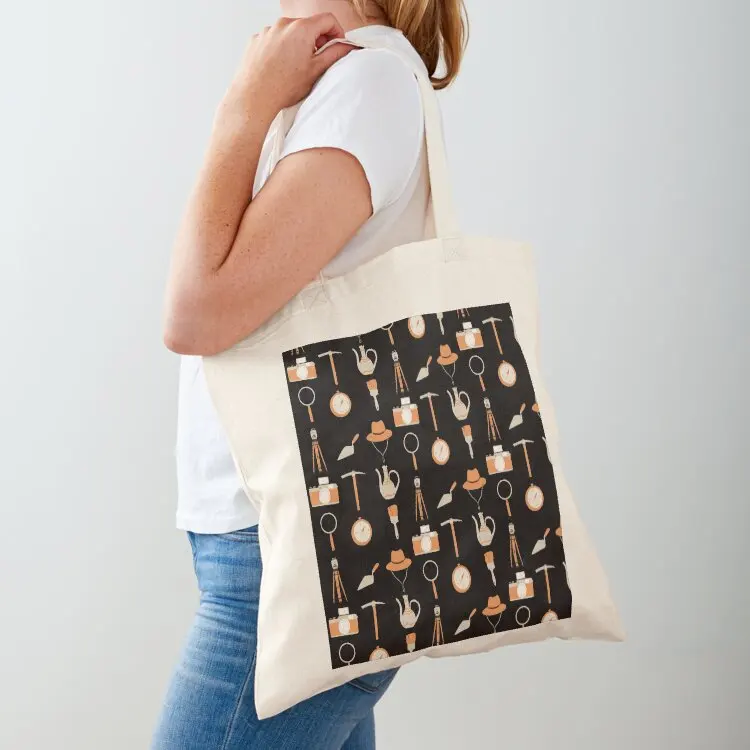 

Archaeology Pattern - Archaeologist Tools Tote Bag canvas tote Large bags for women Shopper bag Fabric bag