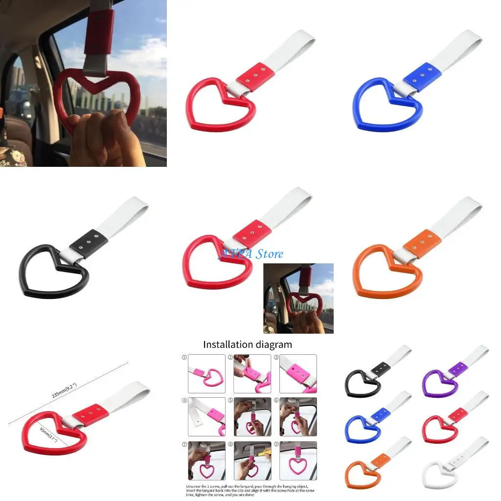 

U13C Handle Rings Hand Strap Rear Front Bumper Warning Loop Subway-Bus Car Decoration