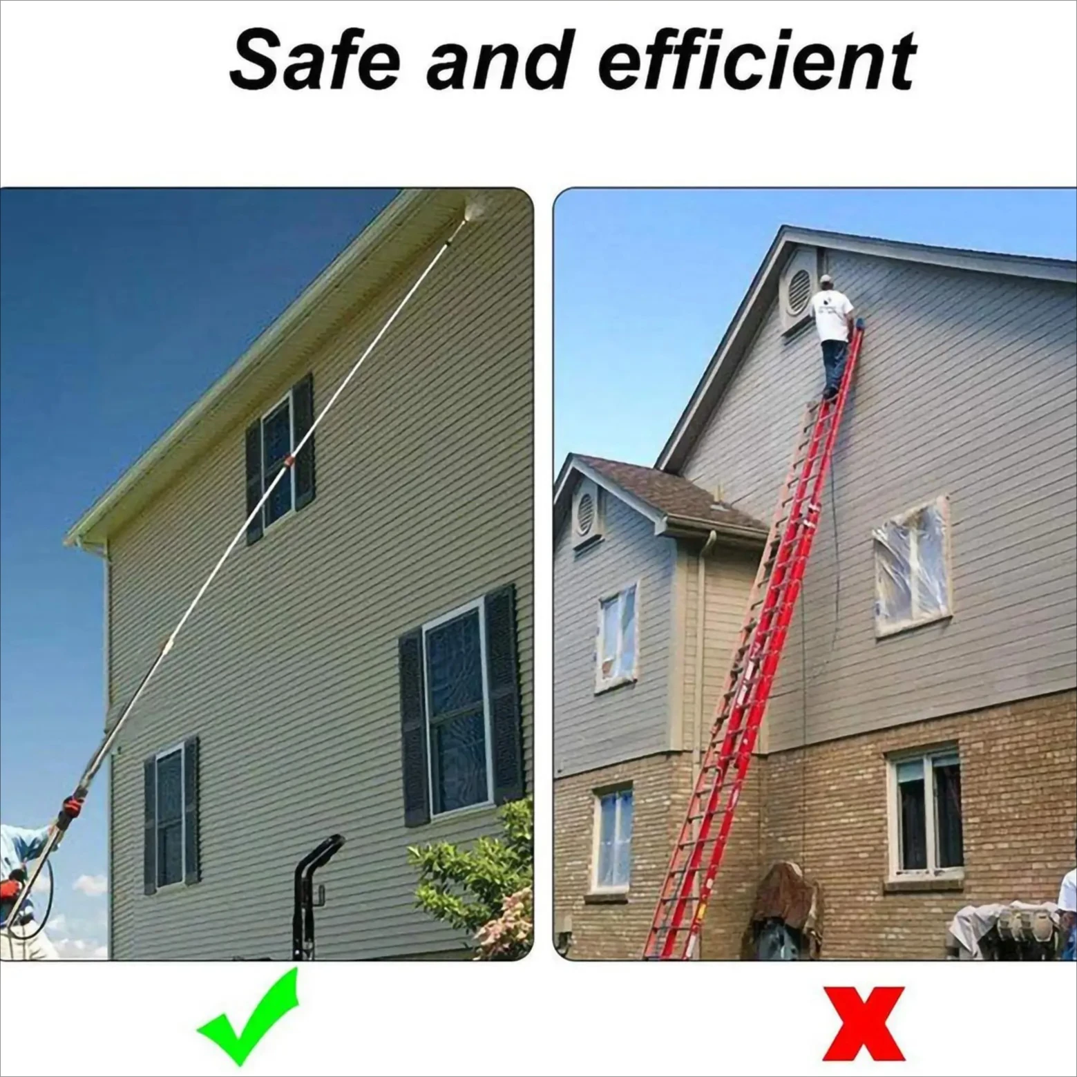 Drainage ditch cleaning tool, pressure cleaning machine - extension rod, roof cleaning gun nozzle