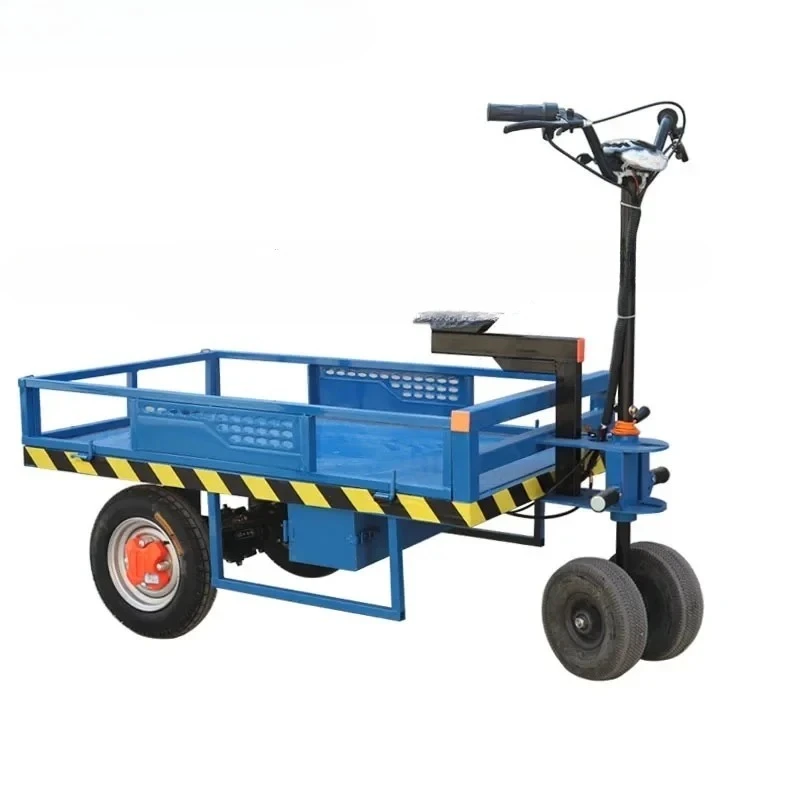 

Электрический грузовой тележка-платформа, транспортный грузовик, аккумуляторная тележка, четырехколесная тележка, для перевозки грузов, для складских перевозок и транспортировки