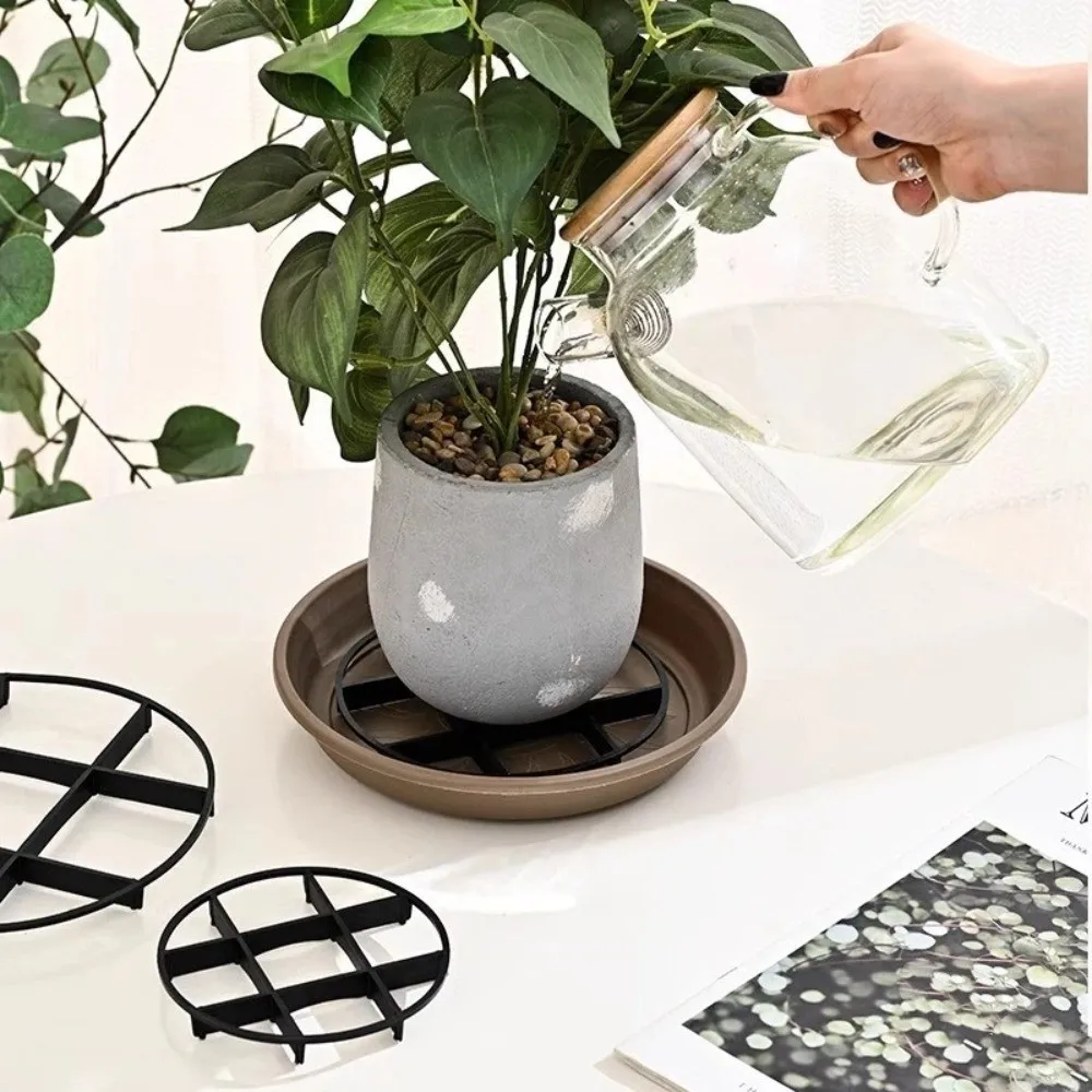 20PCS Anti Rot Root Flower Pot Tray Plastic Round Mesh Pad Plant Saucer Ventilation Breathable Base Flower Pot Foot Pad