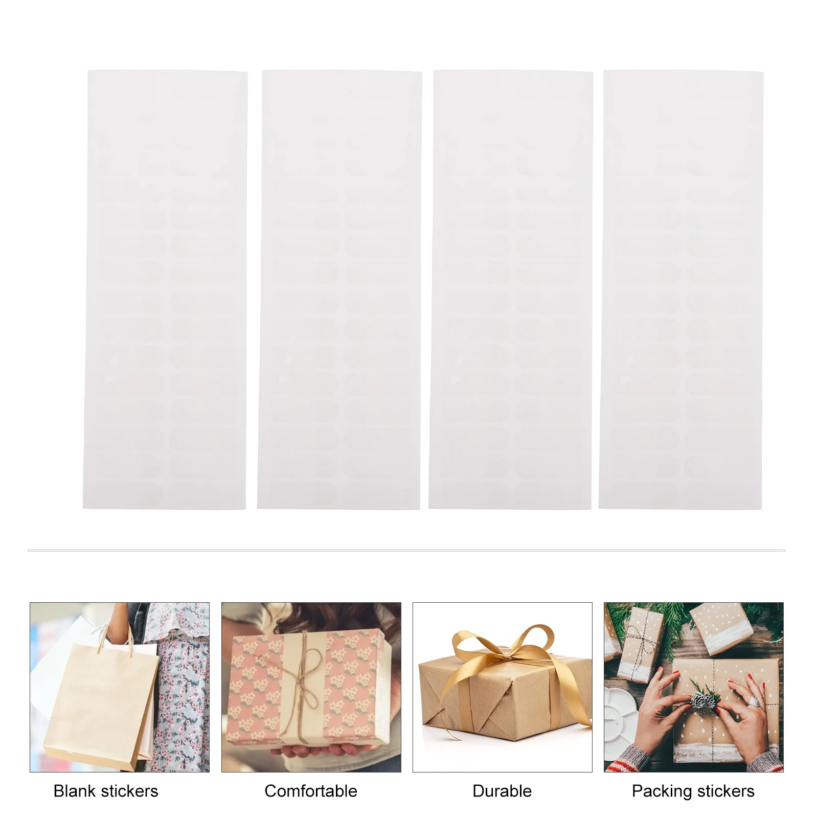 

1000Pcs Sealing Stickers Transparent Practical Packing Labels Gift Box Self Adhesive Stickers Sealing Labels Packing Supplies