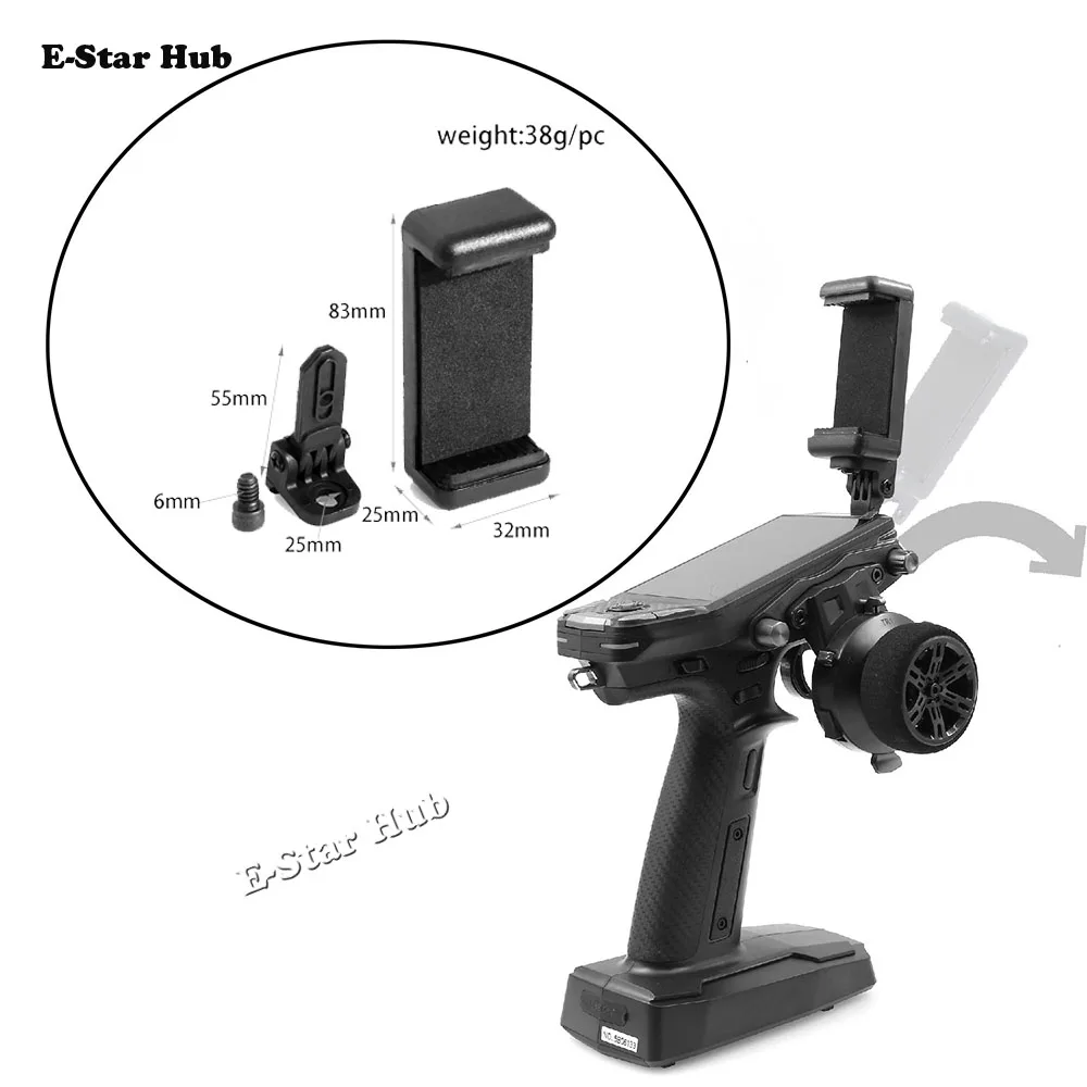 

Phone Holder Clip Bracket Mount Support For FLYSKY G11P Transmitter Remote Controller RC Car Boat Parts