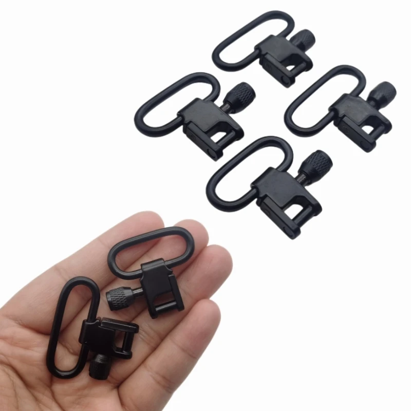 2pcs 1 1.25 inch QD Sling Swivel Strap Buckles Kit Metal Quick Detachable Sling Mount Ring Outdoor Hunting Camping Accessories